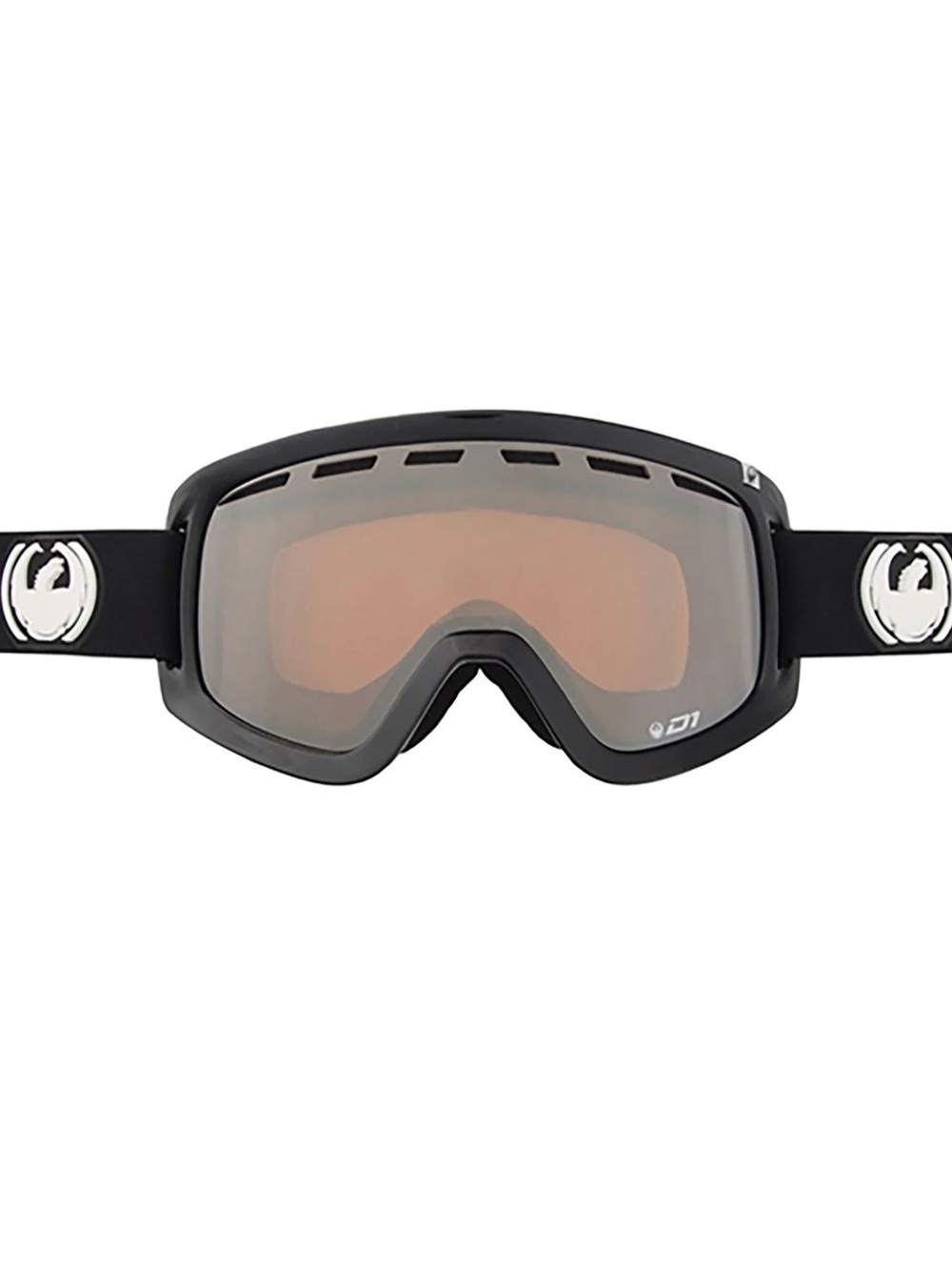 Dragon Alliance Black Snow Goggles with Rose-Tinted Lens